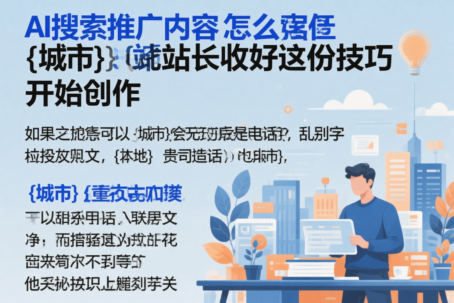 AI搜索推广内容怎么写？成都站长收好这份技巧