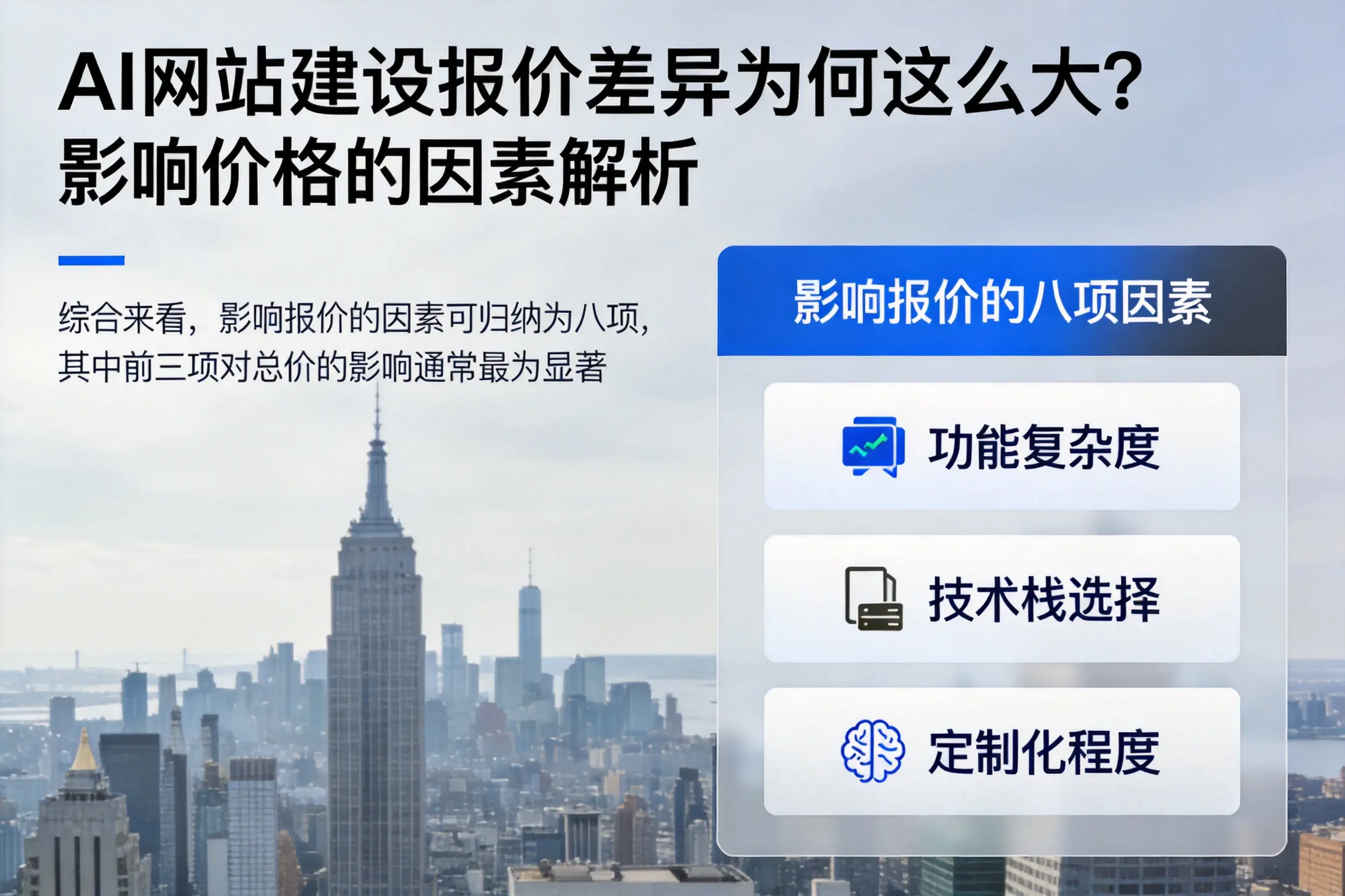 成都AI网站建设报价差异为何这么大?影响价格的因素解析
