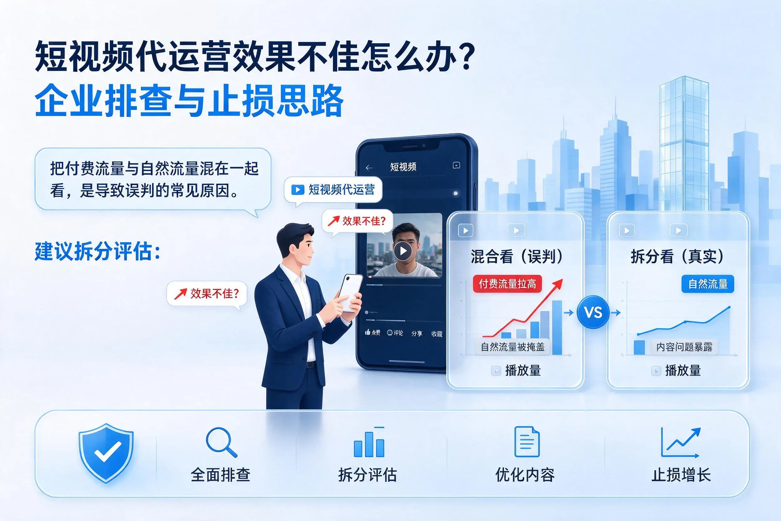 短视频代运营效果不佳怎么办?成都企业排查与止损思路