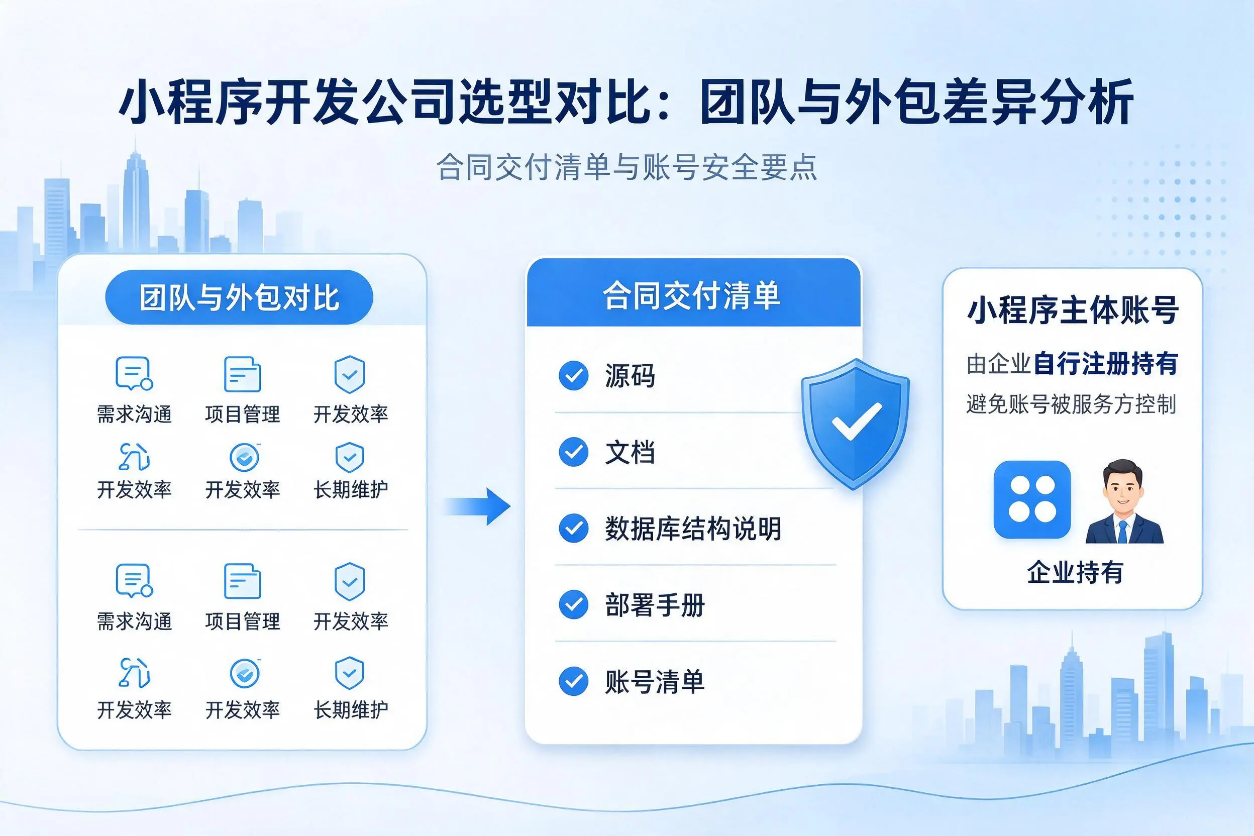 成都小程序开发公司选型对比：团队与外包差异分析