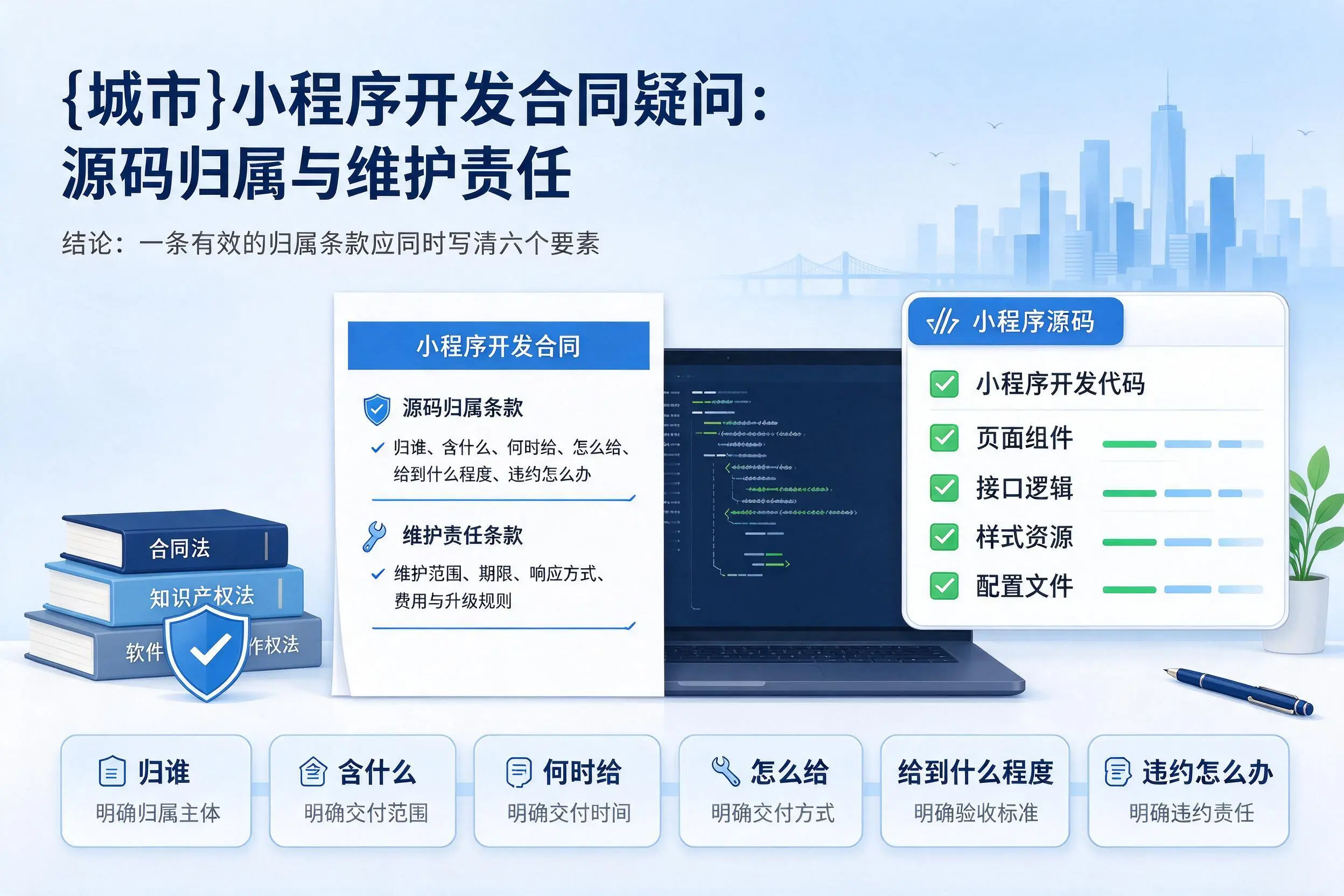 成都小程序开发合同疑问：源码归属与维护责任