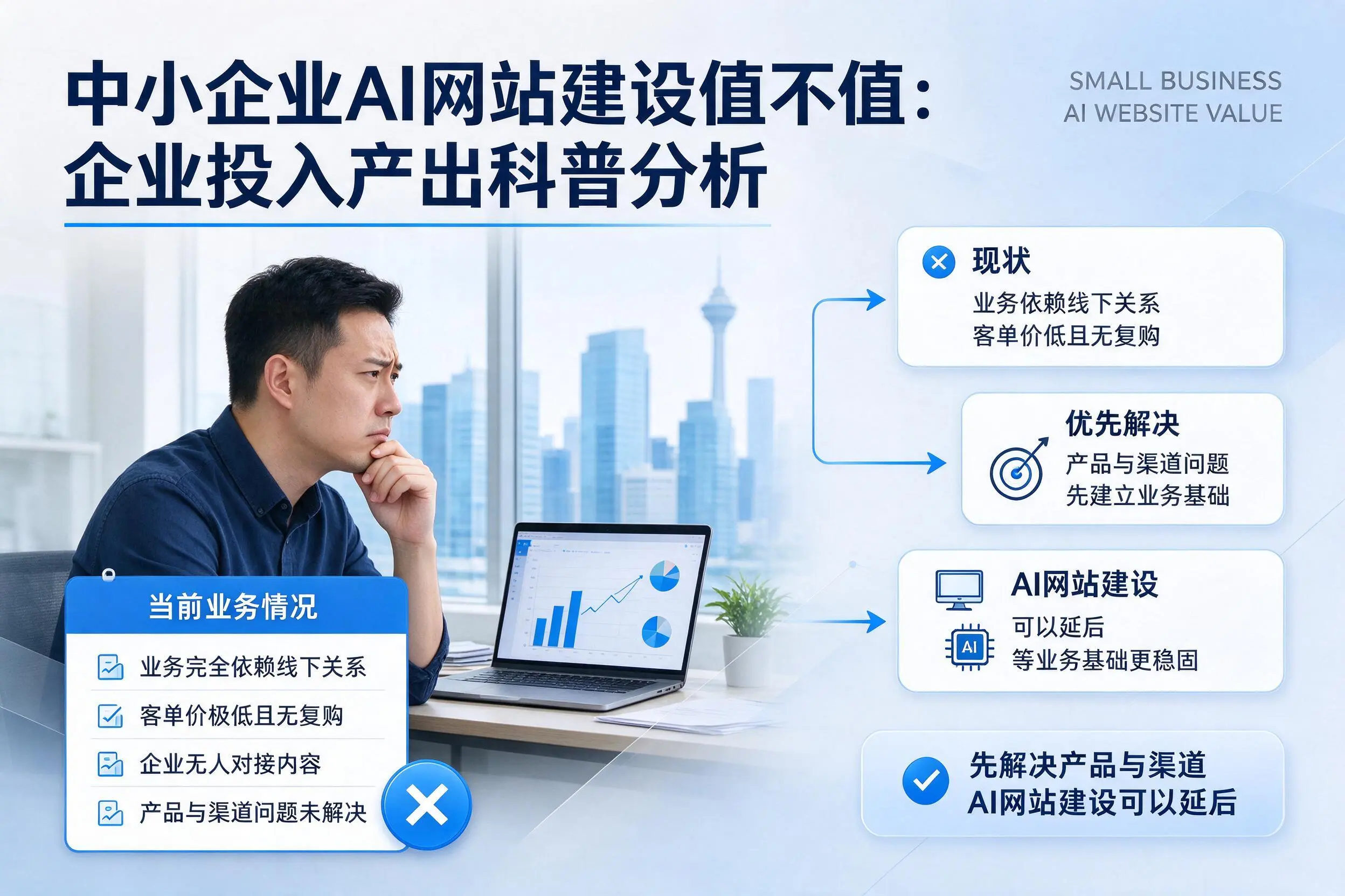中小企业AI网站建设值不值：成都企业投入产出科普分析