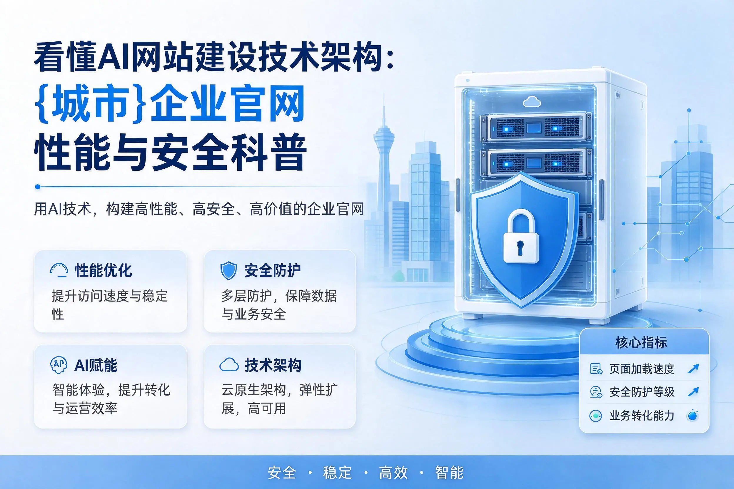 看懂AI网站建设技术架构：成都企业官网性能与安全科普
