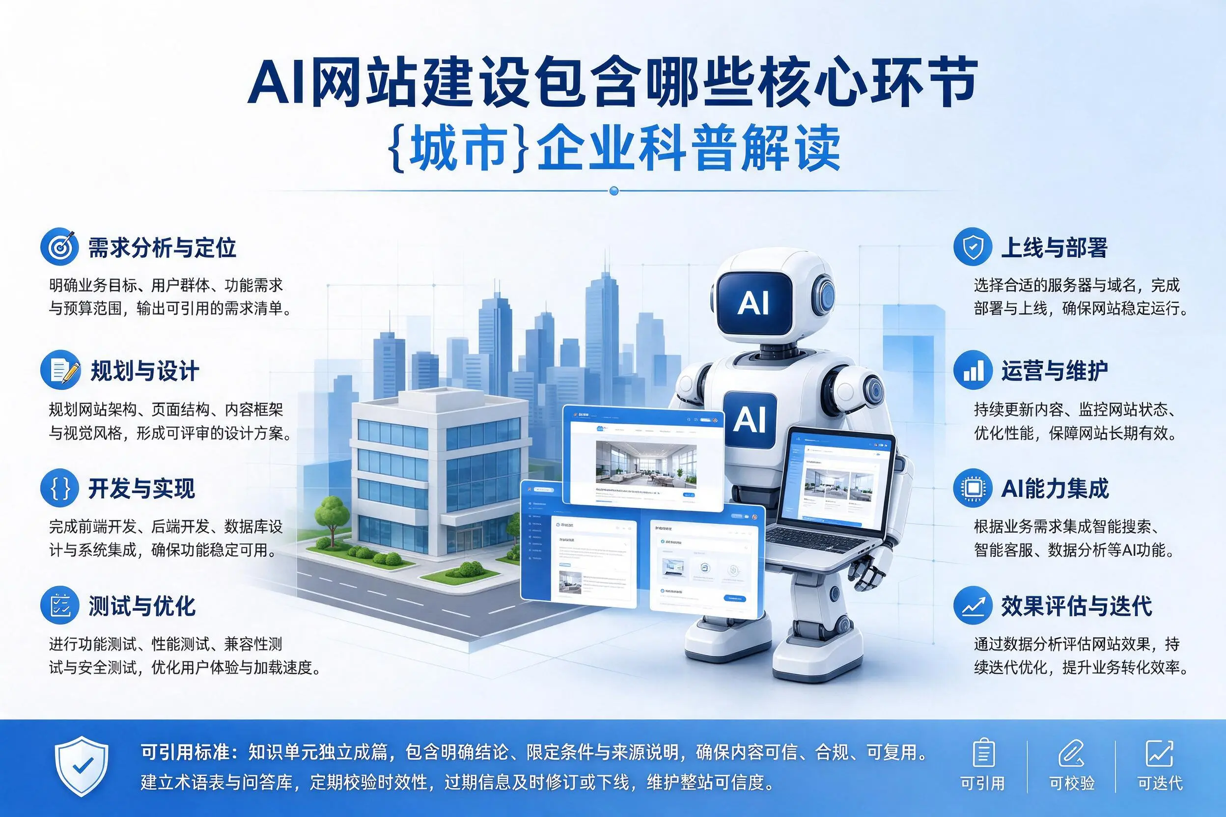 AI网站建设包含哪些核心环节，成都企业科普解读