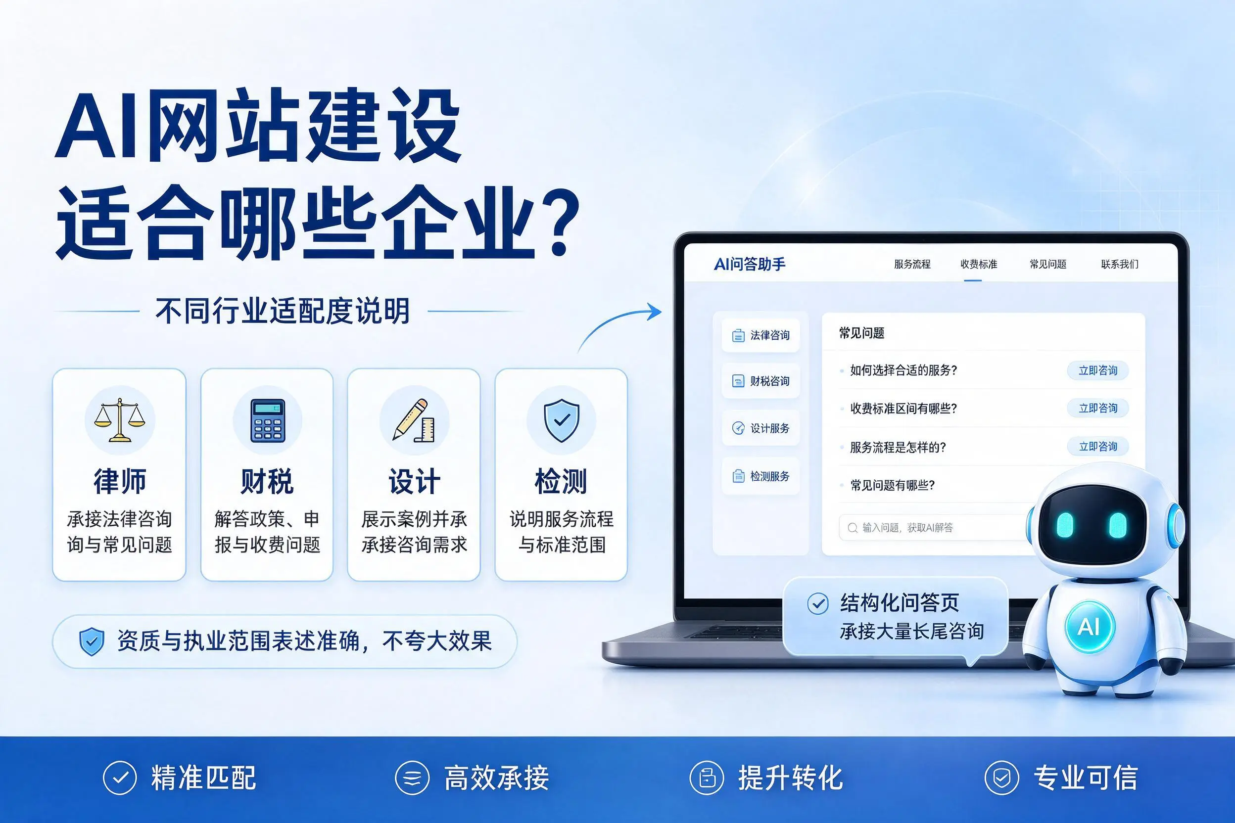 AI网站建设适合哪些企业？成都不同行业适配度说明