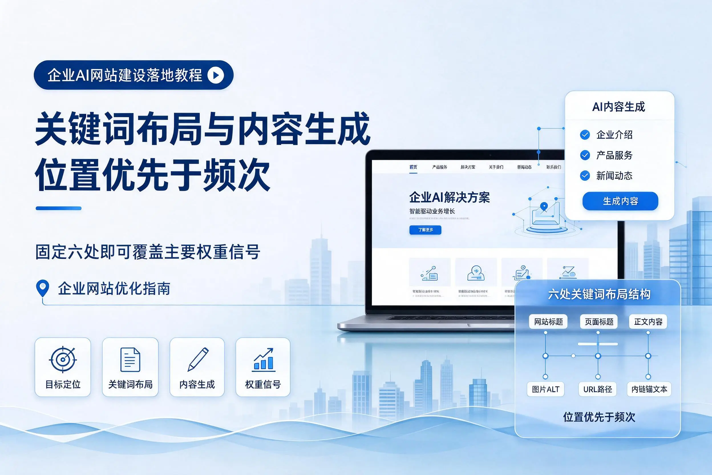 成都企业AI网站建设落地教程：关键词布局与内容生成